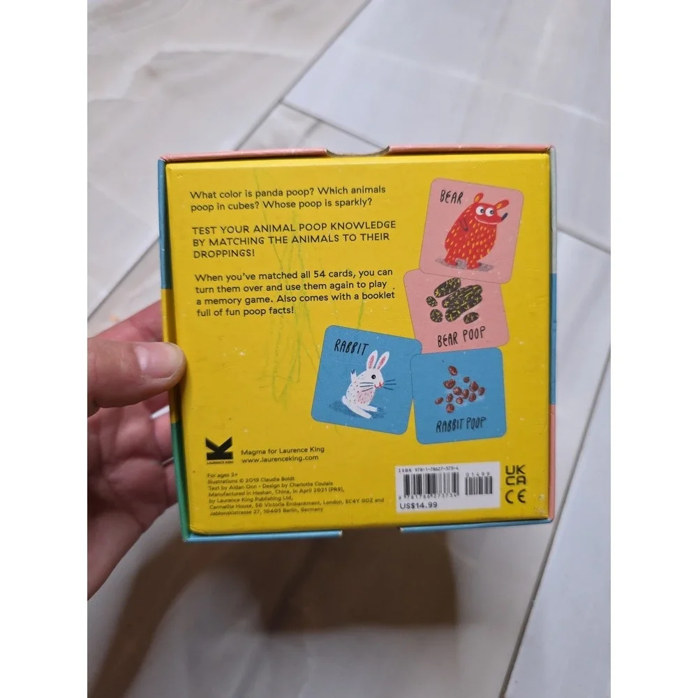 Who Pooped? : A Matching and Memory Game by Aidan Onn (2019, Game)‎ A4